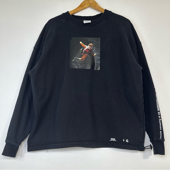 ZARA  Men’s Medium Long Sleeve Sweatshirt 2001 A SPACE ODYSSEY/ HUMAN ERROR - Picture 2 of 12
